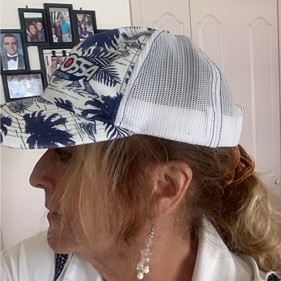 Richardson Ball Cap white blue tropical adjustable st 112P Trondossa fes… - Picture 5 of 10